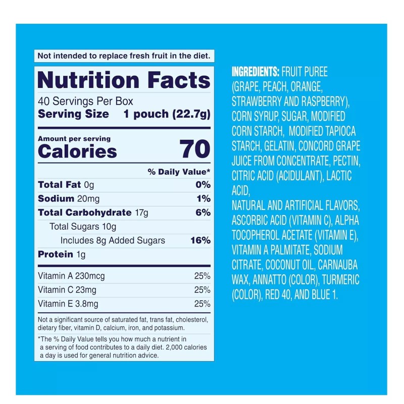 Welch's Fruit Snacks, Mixed Fruit, Perfect for School Lunches, Gluten