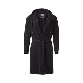 DudeRobe Men's Hooded Robe | As Seen on Shark Tank! - 2X/3X, Black, Ultimate Comfort and Style for Men's Loungewear