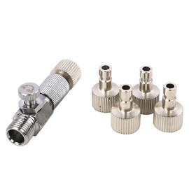 Hsthe Sea 5 pcs Airbrush Adapter Set,Airbrush Quick Release Disconnect, 1/8" BSP Male and Female Coupling Set for Air Compressor and Airbrush Hose