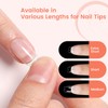 Quaferen Coffin Nails Tips Short: 504pcs Pre-shape Acrylic Fake Nail