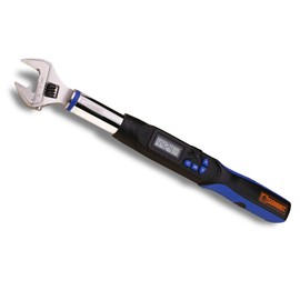 Summit Tools Adjustable Digital Torque Wrench, 2.21 to 44.24 ft-lb. Torque Range, 5 - 26 mm Adjustable Jaw, Set Target Torque, Buzzer and LED Indicator, Large LCD Display, Calibrated (WEA08-060CN)