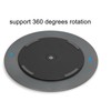 Swivel Monitor Stand Dark Gray Aluminum Alloy Turntable Design Monitor