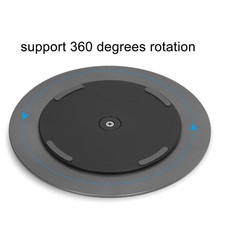 Swivel Monitor Stand Dark Gray Aluminum Alloy Turntable Design Monitor