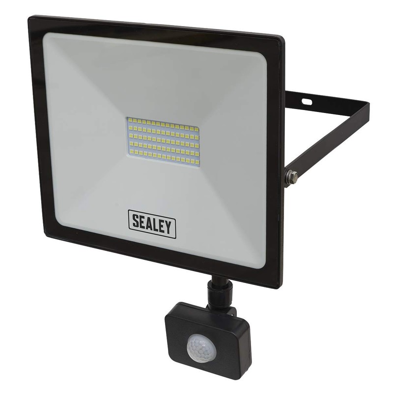 Sealey LED113PIR 50W SMD LED Extra Slim Floodlight with PIR