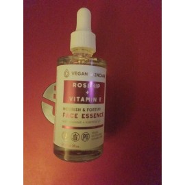 VEGAN SKINCARE ROSEHIP + VITAMIN E NOURISH & FORTIFY FACE ESSENCE