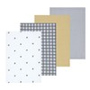 Sleepdown Bubble Bee Printed & Waffle Tea Towels 100% Cotton