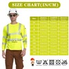 AYKRM Safety High Visibility Long Sleeve Construction Work Shirts (XXL,
