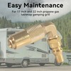 1/4 Inch RV Quick Connect Adapter Conversion Fitting Elbow -