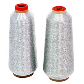 ThreadNanny New Silver Metallic Machine Embroidery Threads - 10000 Yards