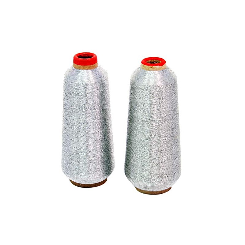 ThreadNanny New Silver Metallic Machine Embroidery Threads - 10000 Yards