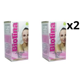Biotina, Colágeno Y Ácido Hialurónico 60 Cápsulas 2 Piezas