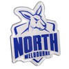 Fan Emblems AFL North Melbourne Kangaroos Lensed Chrome Supporter Logo