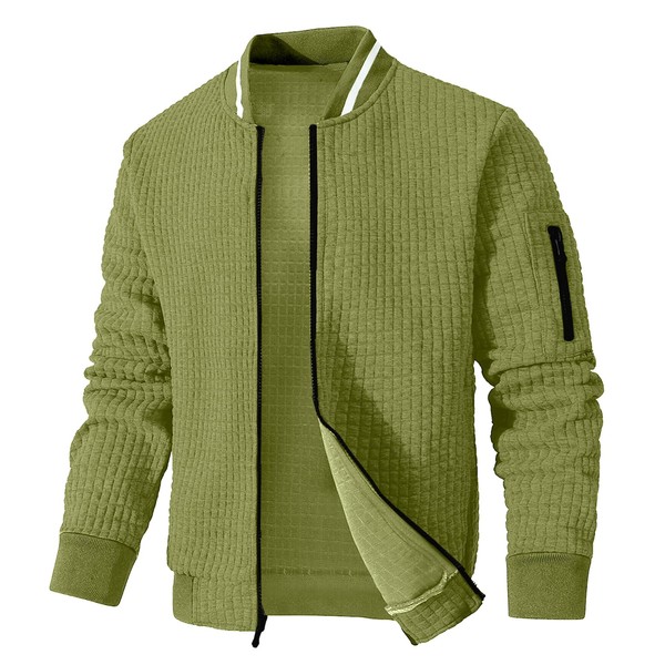 SAVKOOV Mens Lightweight Jacket Casual Bomber Jacket Varsity Coat