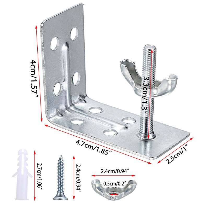 Sumnacon Shade L Brackets 8 Pcs Mounting L Bracket with