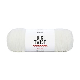 Worsted Yarn Big Twist or Loops&Threads (White)