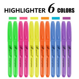 Buecs Highlighters Bulk Pack, 108 Count, Assorted Colors, Chisel Tip, suitable for Adults Highlighting Planner Notes, Office School Supplies