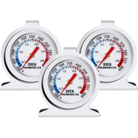 6PCS in Oven Thermometer - LIYDE Stainless Steel Kitchen Cooking/Grill/Fry/Chef/Smoker/BBQ Baking Temperature Thermometer - Classic Series Large Dial Thermometer (3)