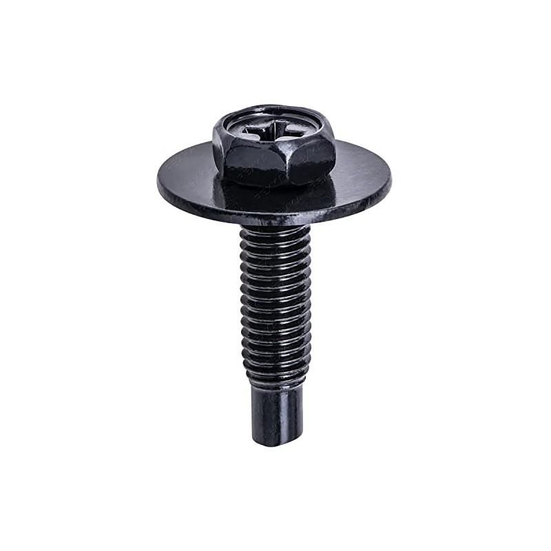 Rexka 20pcs M4.8 Hex Head Sems Body Bolt Screw for