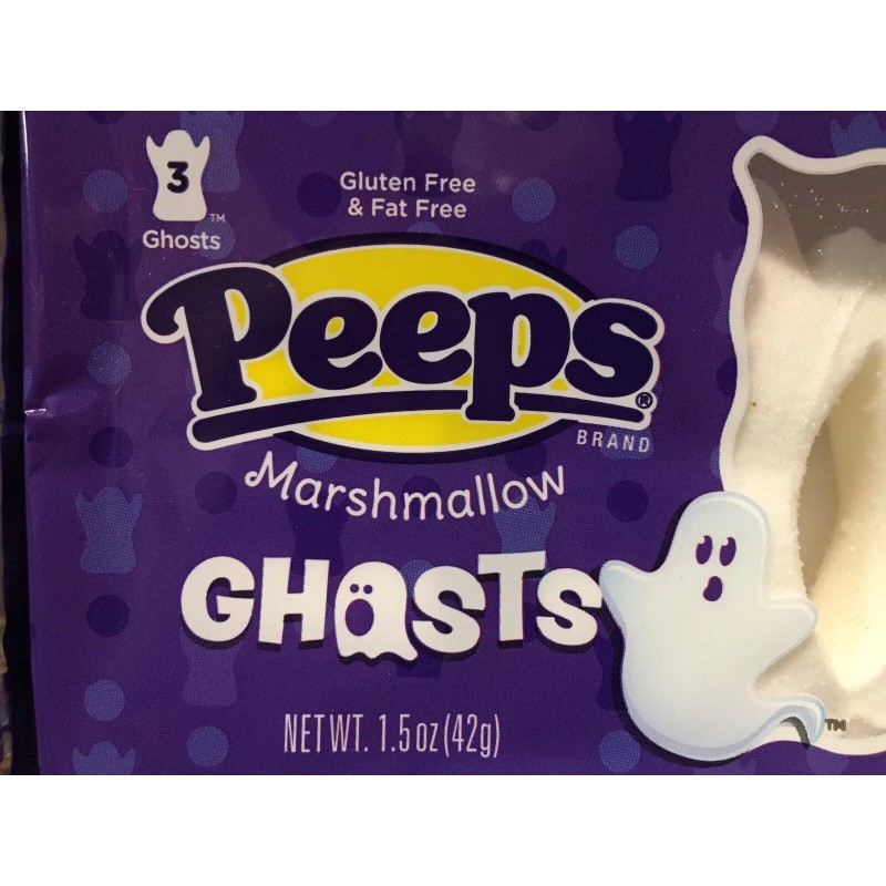 PEEPS BRAND Marshmallow Peeps - Pumpkins, Ghosts, Skulls - 1.5