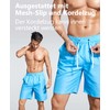 ACHTELEPHS Long Swimming Trunks, Men's Swimming Shorts, Quick-Drying Board Shorts