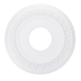 PATIKIL Ceiling Medallion, 12" OD x 4" ID PU Decorative Ceiling Light Medallion Chandelier Medallion Petal Ceiling Light Cover Plate for Ceiling Light Fixtures Fans, White