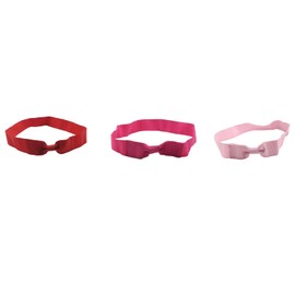 3 PCS Bowknot Polyester Hat Bands, Hat Decoration Bands for Women and Men, Red Tone