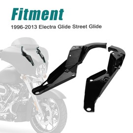 MoKitDora Batwing Head Fairing Support Bracket Outer Heavy Duty Compatible with 1996-2013 Harley Touring Electra Glide FLHT & Street Glide FLHX, Black
