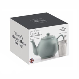 Price & Kensington Stoneware Teapot Grey Matt 6 Cup (1100ml)