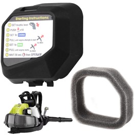 314622001 Air Filter & 5687301 Cover for Ryobi RY38BP 38cc Backpack Blower