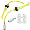 2 Pack Fuel Line Two Hole Grommet Assembly with 4