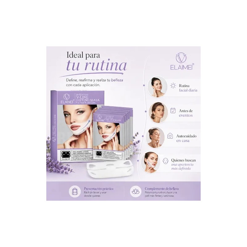 4 Mascarilla Lifting V-line Intensiva Reafirma Y Levanta