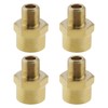 VGOL 4Pcs 1/8inch Male to 1/4inch Female BSP Brass Adapters