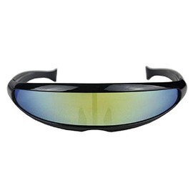 (Black Frame - Multicolor Lens) Sunglasses Ski Sports Cycling Motorbike Unisex Men Women Sport Glasses