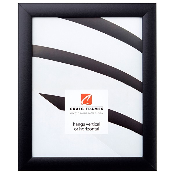 Craig Frames 1WB3BK 6 by 9-Inch Picture Frame, Smooth Wrap Finish, 1-Inch Wide, Black