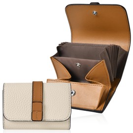 YooFa Women's Mini Wallet, Microfiber Leather, Fashion, Card Case, Coin Purse, Large Capacity Storage, Folding Wallet, Prevents Bills Folding, Compact Wallet, Lightweight, Bifold Type, Multi-Card