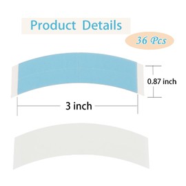 36 Pieces Double Sided Wig Tape, Waterproof Lace Front Tapes, Professional Hair System Adhesive Strips