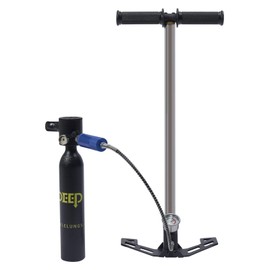 HinLIaDa Mini Scuba Set, 0.5L Scuba Diving Tank with Pump, 3000PSI Mini Scuba Cylinder Diving Equipment, Diving Snorkeling Ox-ygen Tank Breath Pump Equipment for Underwater Exploration