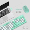 Wireless Keyboard and Mouse, Ultra Slim Ergonomic Quiet Compact Design,