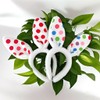 PLUSMAYI Bunny Ears Headbands 2pc,Cute Soft Touch rabbit ears headbands