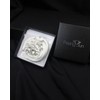 PEARLY JUN Bolo Tie for Men Women Rhinestone Silver Flower