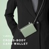 Vulkitty Credit Card Wallet with Chain Strap for Women Minimalist