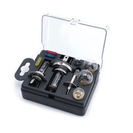 XtremeAuto® UNIVERSAL CAR SPARE BULB & FUSE KIT INCLUDING H1 H4 H7 BULBS & FUSES + Sticker
