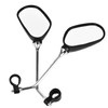 TekBox Pair of Oval Bicycle Bike Mirrors with Reflectors/For Mountain