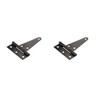 National Hardware N129-007 V286 Extra Heavy T Hinges in Black,