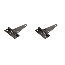 National Hardware N129-007 V286 Extra Heavy T Hinges in Black, 2 pack,4 Inch