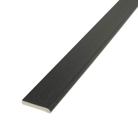 Anthracite Grey (Grained), 45mm x 5m Pencil-Round Architrave uPVC Plastic Window Finishing Trim