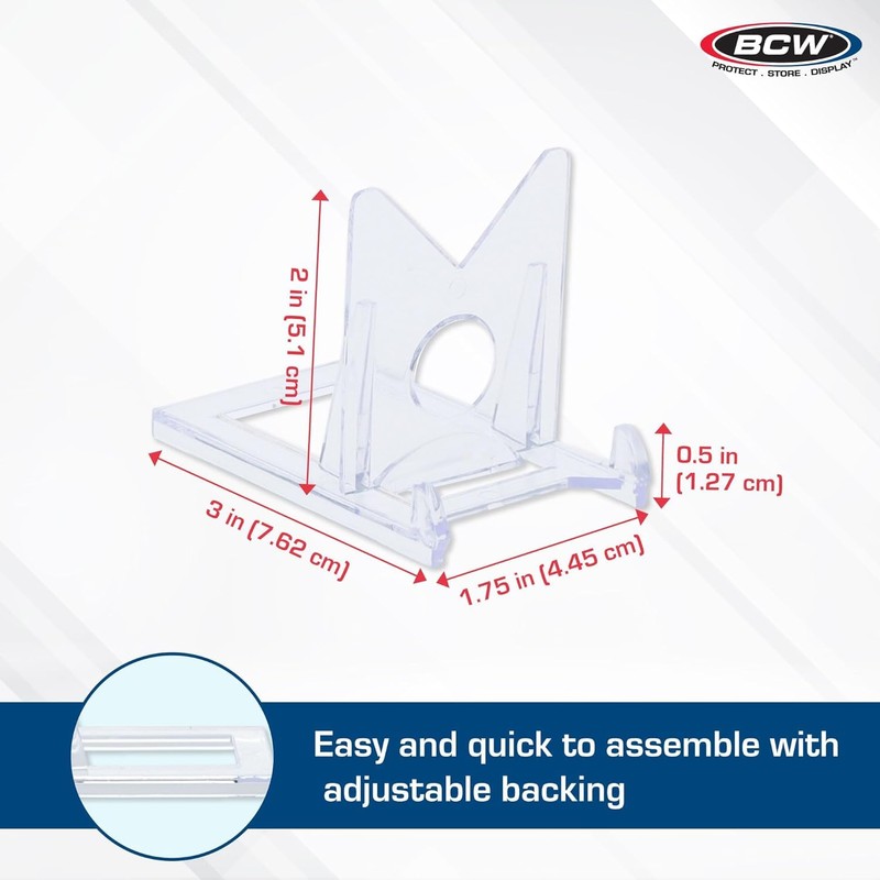 BCW 2-Piece Card Display Stands | Showcase Top Loaders, Magnetics,