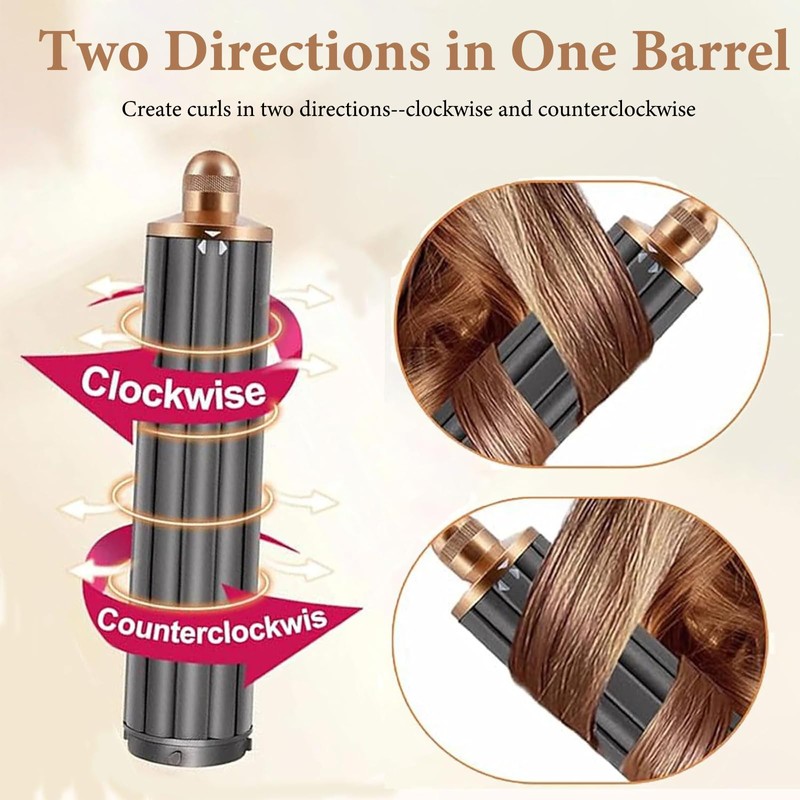40mm/1.6inch Long Curling Barrels Attachments for Dyson Airwrap Styler, Hair