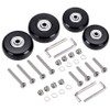 4pcs (43 x 18 mm) Replacement Wheels for Suitcase Rubber
