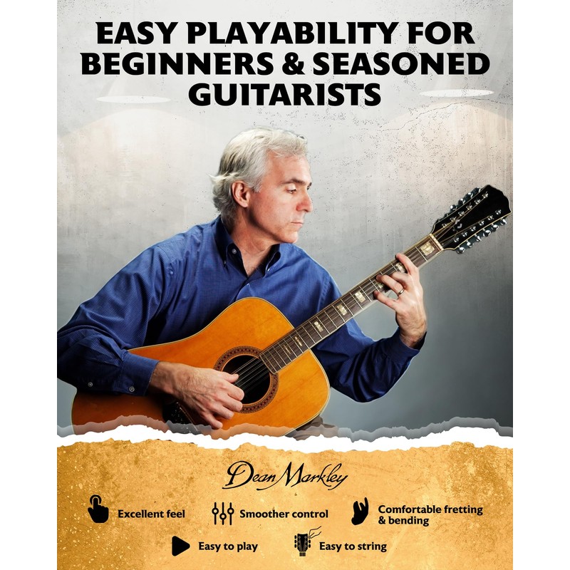 Dean Markley 2206 Acoustic Medium 12 Guitar Strings